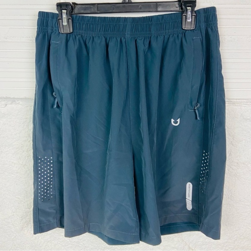 NORTHYARD Blue Athletic Running Shorts with Mesh Ventilation size XL